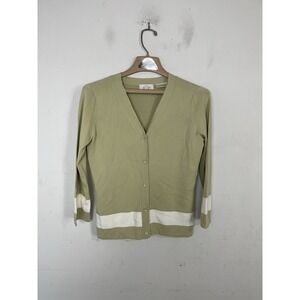 EP Pro Womens Cardigan Medium Golf Tennis Pickleball Country‎ Club Green Preppy